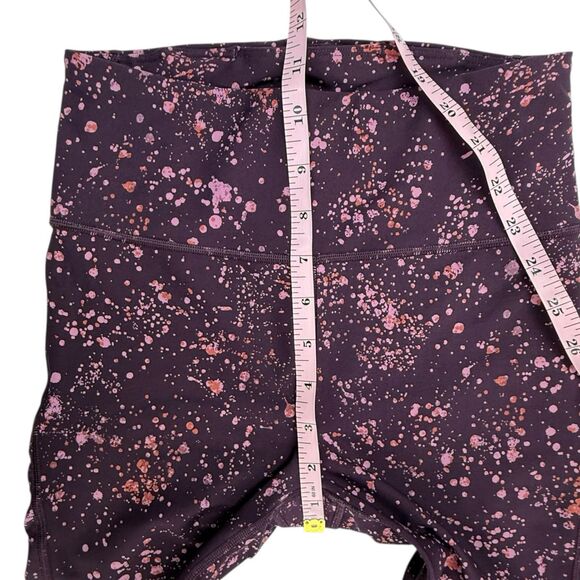 Athleta Ultimate Stash Pocket Splat Capri Leggings Women Size XS Maroon Pink - Picture 11 of 12